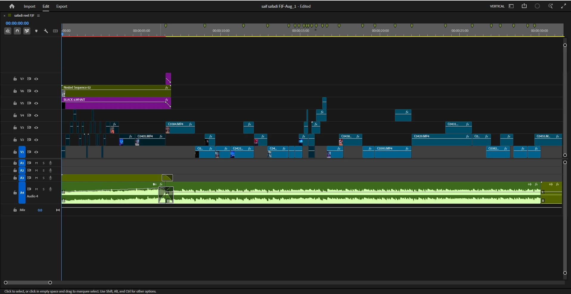 Saif Safadi — FJF editing timeline 1
