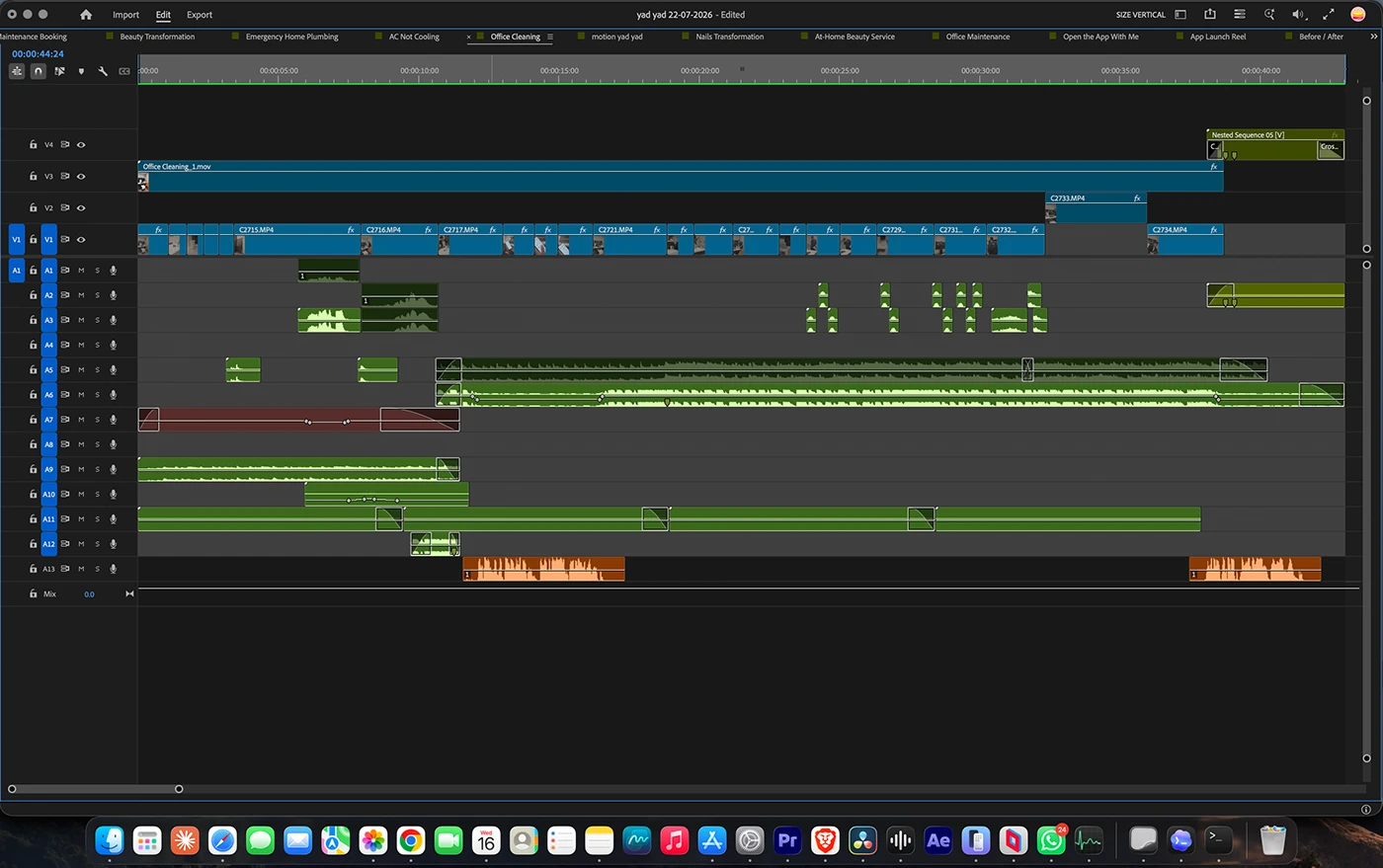 YAD YAD App editing timeline 8