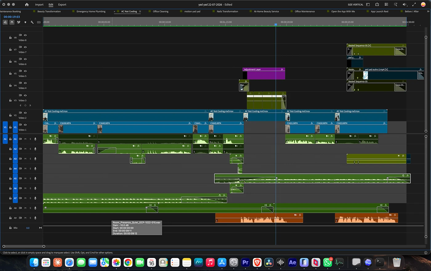 YAD YAD App editing timeline 10